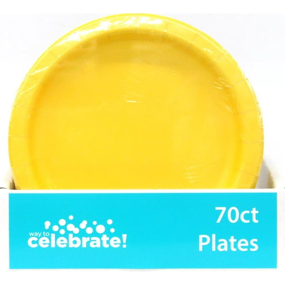 Seasonal Yellow 7" Plate 24ct