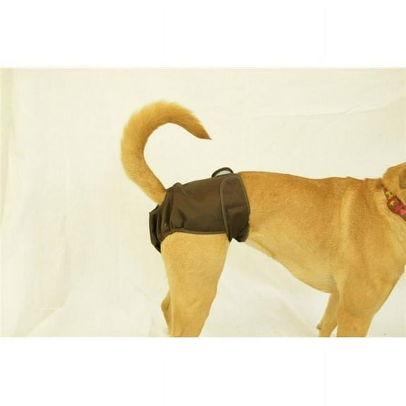 Seasonals 41106BRN Washable Female Dog Diaper, Brown - Fits Petite