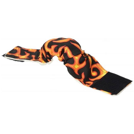 Seasonals 41210HFL Washable Male Dog Belly Band, Hot Flames - Small