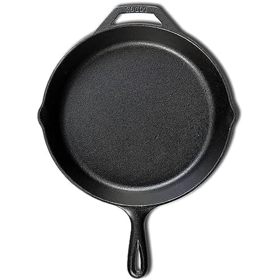 Seasoned Cast Iron Skillet - PFAS-Free,Non-Toxic Cookware - Use with an ...