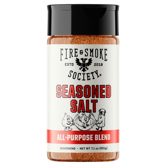 Fire & Smoke Society Seasoned Salt, All-Purpose Seasoning Blend, 7.1 oz Mixed Spices & Seasonings