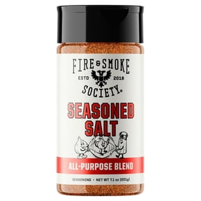 Fire & Smoke Society Seasoned Salt, All-Purpose Seasoning Blend, 7.1 oz Mixed Spices & Seasonings