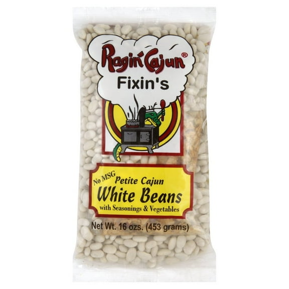 Seasoned White Beans 16 oz Ragin Cajun (Pack of 4)