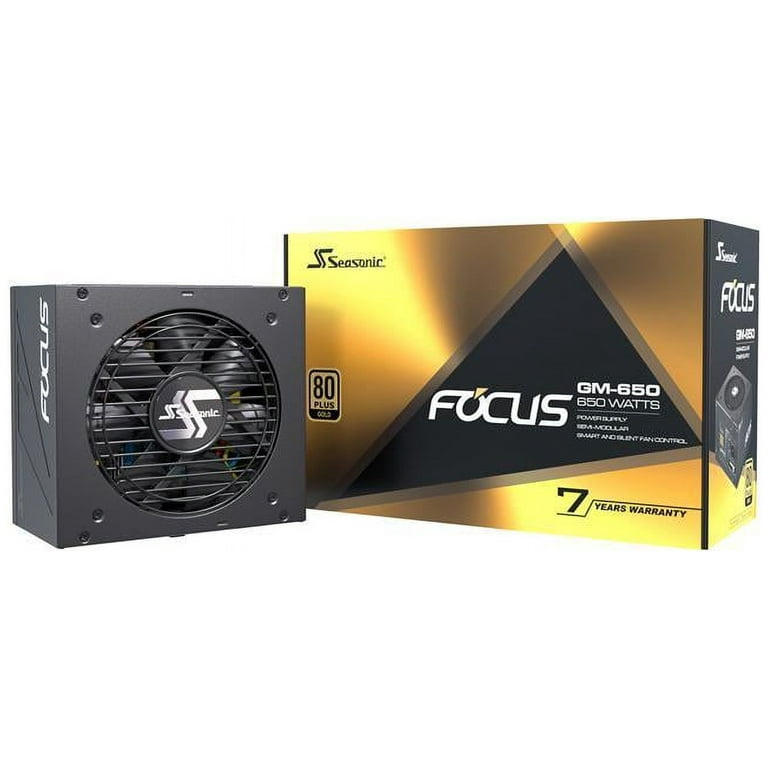 Seasonic Focus Series 650W 80+ Gold Power Supply - Walmart.com