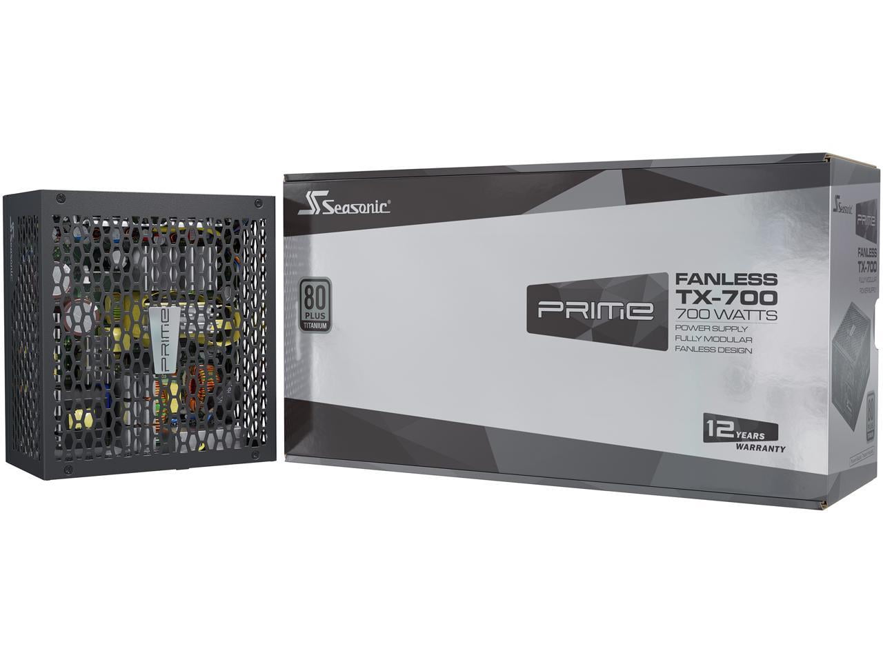 Seasonic PRIME FANLESS TX-700, 700W 80+ Titanium, Full-Modular