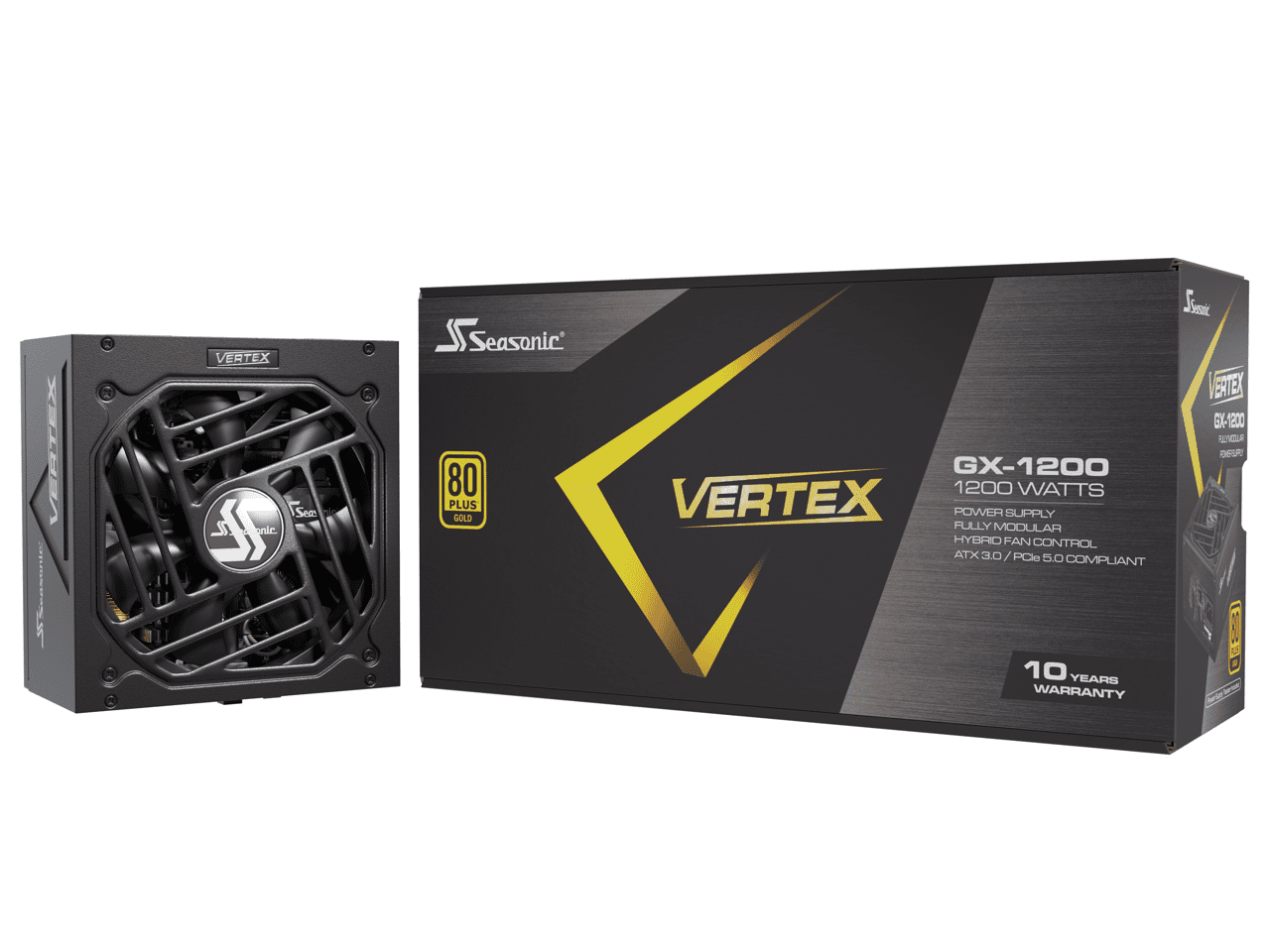 Seasonic VERTEX GX1200, 1200W 80+ Gold, ATX 3.0 & PCIe 5.0 Ready, Full