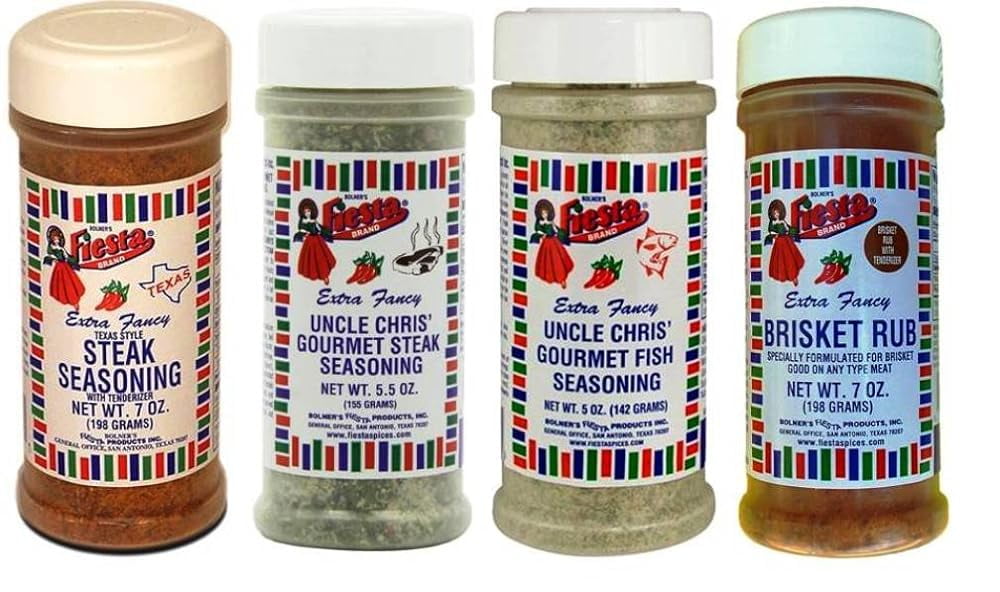 Seasoning 4 Flavor Variety Bundle (1) Steak Seasoning, (1) Uncle Chris