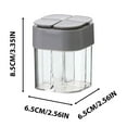 thumbnail image 1 of Seasoning Box Seasoning Box Four Compartment Spice Container Kitchen Storage Transparent Flip Top Lid Portable Seasoning Jar for Outdoor Barbecue Cooking Organizer Dispenser Spice Container, 1 of 5