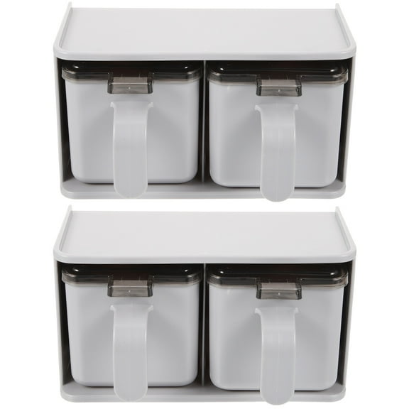 Seasoning Box Set Kitchen Supplies Container Stuff Terrarium Glass Containers Jars Organizer 2