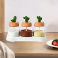 thumbnail image 1 of Seasoning Box, Spice Jar Set, Cactus Condiment Container Set, Kitchen Box Transparent Glass Jar Home Bottle Combination Set, Seasoning Box Set Condiment Jar Spice, 1 of 6