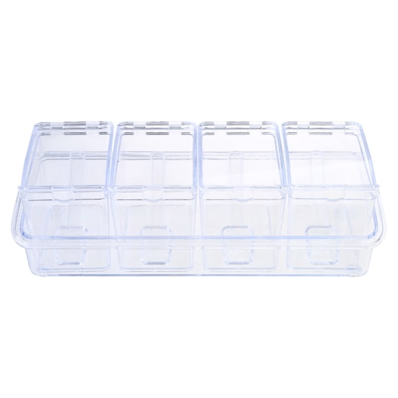 Seasoning Container Clear Condiment Organizer Storage Box for Storing Spices