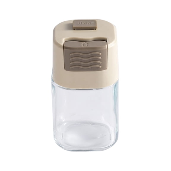 Seasoning Containers, Sugar Shaker, Dustproof Moistureproof Quantitative Press type Salt Control Bottle For Spices, Sugar, Salt