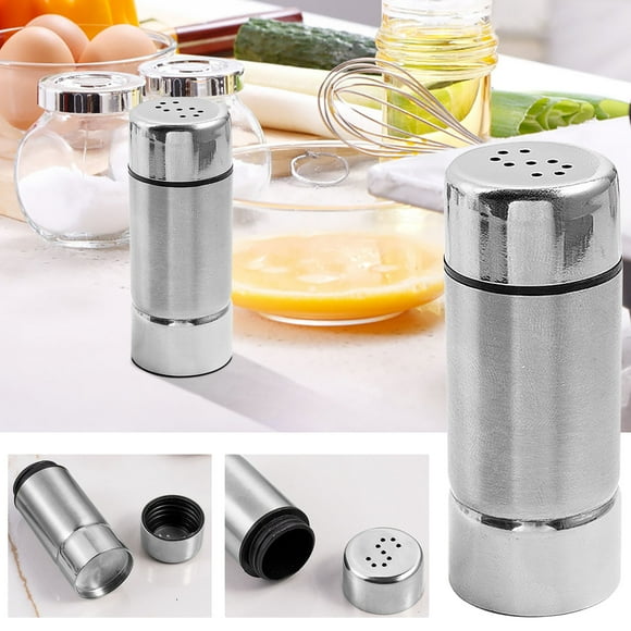 Seasoning Jar 6-Compartment Spice Dispenser with Lid BBQ Pepper & Cumin Powder Shaker Modern Kitchen Storage Container Dishwasher Safe