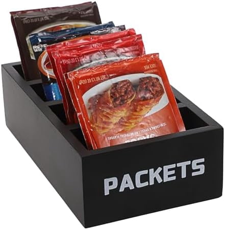 Storage Packet Seasoning Packet Organizer, Food Packet Storage Organizer with 4 ...