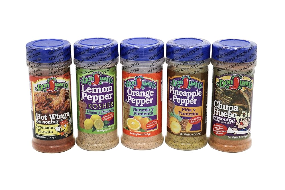 Seasonings 5Pack Ultimate Meal Prep Bundle Orange Pepper, Lemon