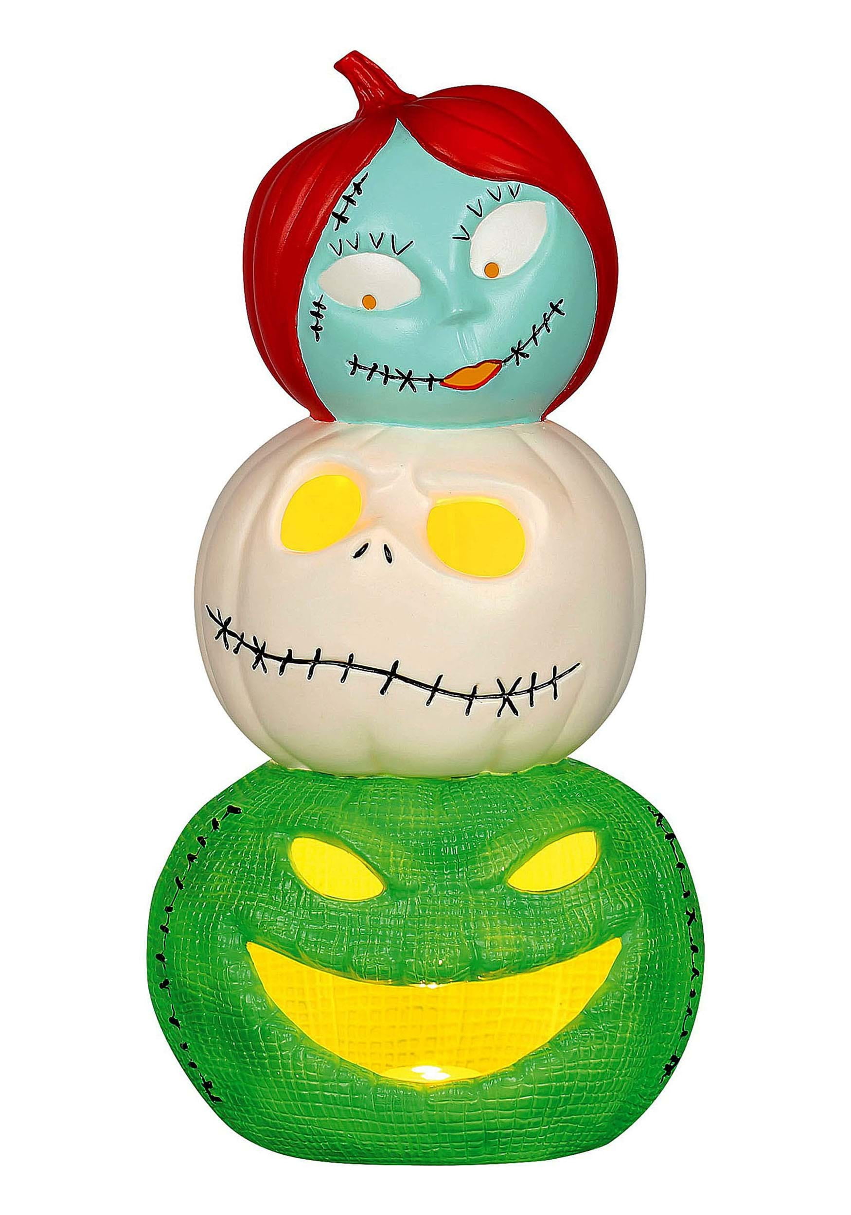 Seasons 18 in The Nightmare Before Christmas Light-Up Jack, Sally & Oogie Boogie Tabletop Decoration - Multicolored