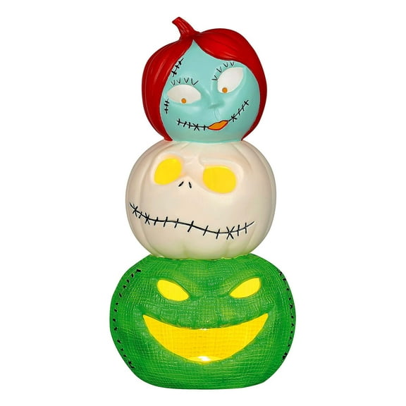 Seasons 18 in The Nightmare Before Christmas Light-Up Jack, Sally & Oogie Boogie Tabletop Decoration - Multicolored