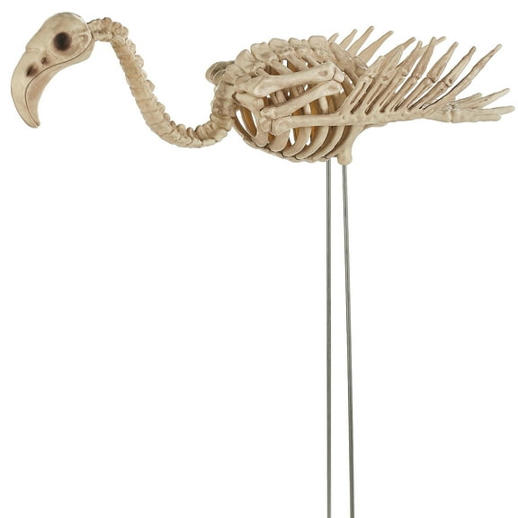 Halloween Express 27" Flamingo Skeleton Halloween Decoration