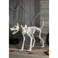 thumbnail image 1 of Seasons 3 ft Animated Two-Headed Doberman Dog Skeleton Halloween Decoration - Off-White, 1 of 3