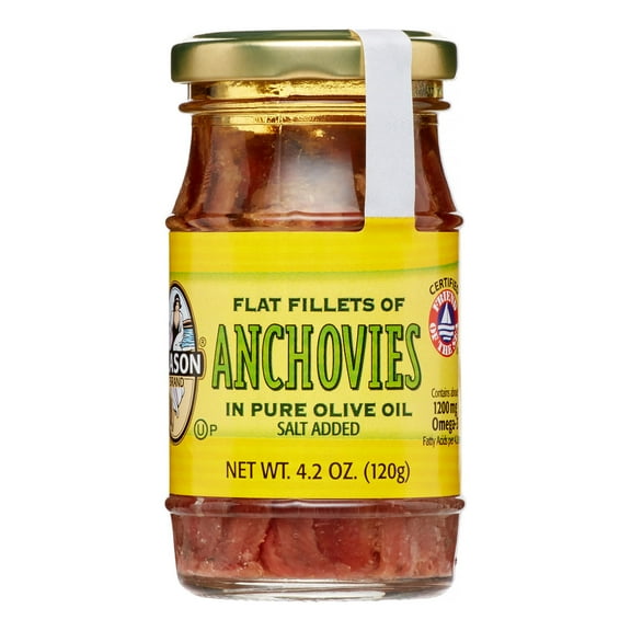 (12 Pack)Season Brand Anchovies, Glass Jar, 4.2 oz.