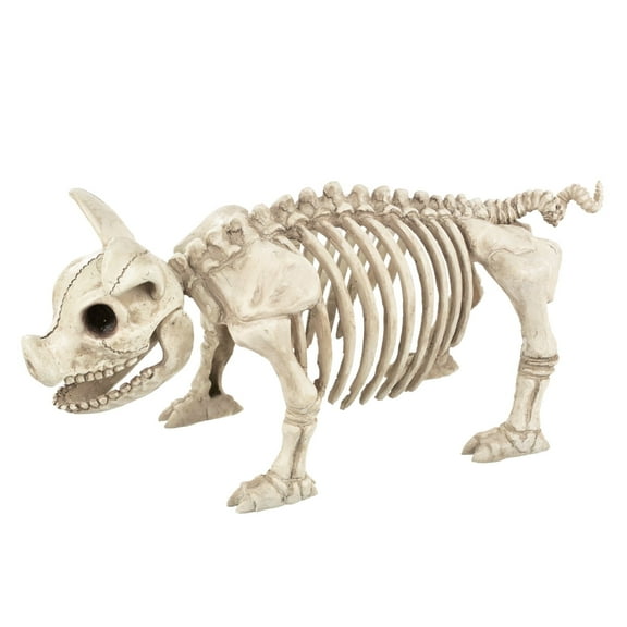 Seasons 5.5" Pig Standing Skeleton Halloween Decoration Crazy Bonez Skeleton Line