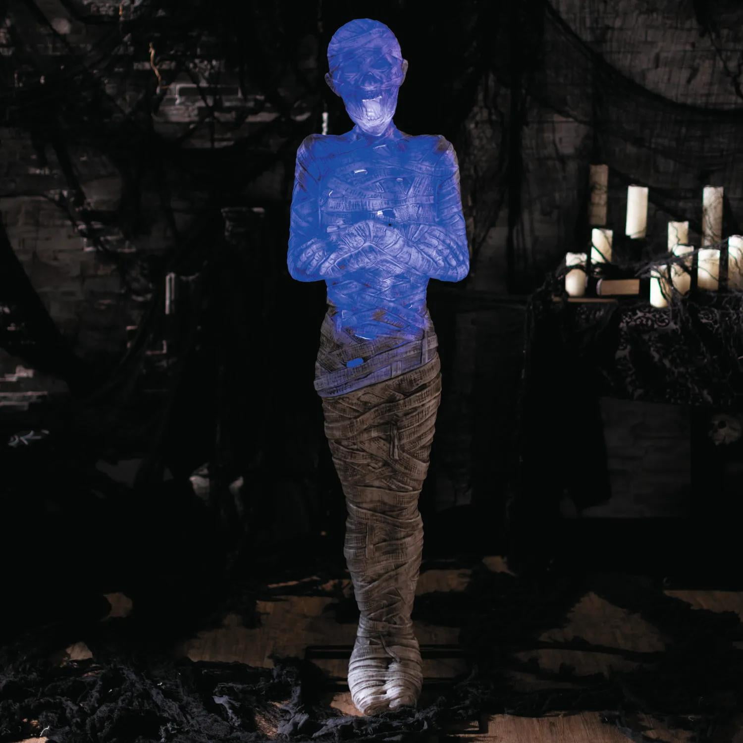 Seasons 5' Light and Sound Mummy's Curse Halloween Decorative Mannequin