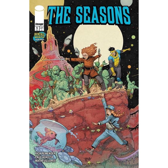 Seasons #9 Cvr C Andre Lima Araujo & Mike Spicer Invincible Team Up Var Image Comics Comic Book