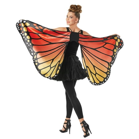 Seasons Adult Monarch Butterfly Cape Wings, One Size