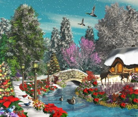 Seasons Beauty Canvas Art - Caplyn Dor (27 x 23)