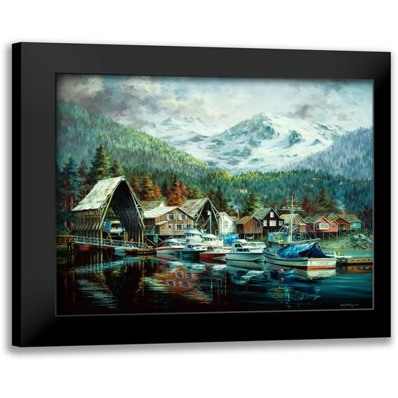 Seasons Beginning 14x12 Black Modern Framed Museum Art Print Titled - Boehme, Nicky