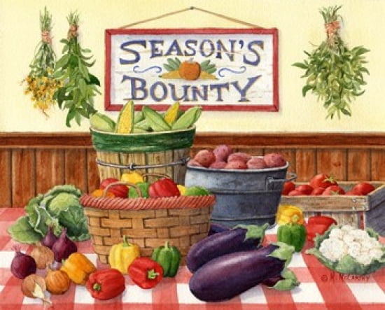 Seasons Bounty Canvas Art - Maureen Mccarthy (20 x 16)