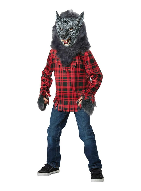 Seasons Boys Gray Full Moon Werewolf Costume S(4-6 US)