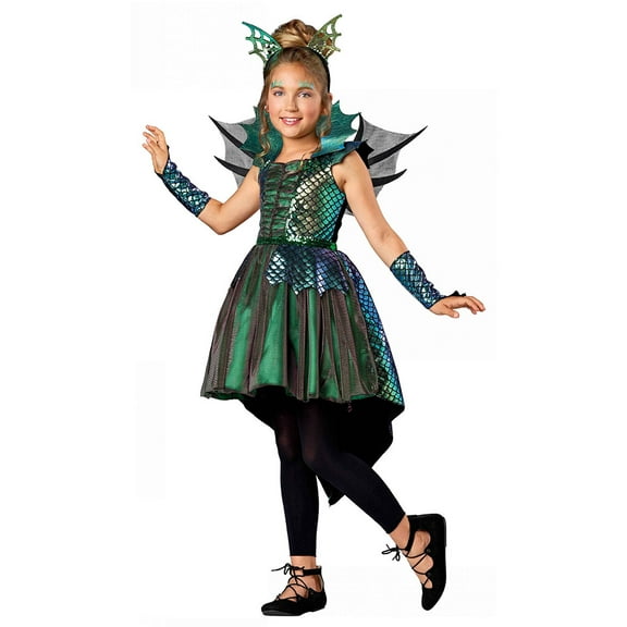 Seasons Deluxe Dragon Costume for Girls S(4-6 US)
