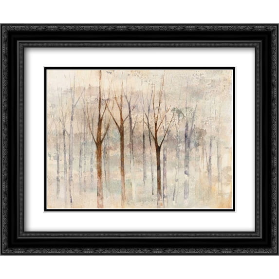 Seasons End 2x Matted 24x20 Black Ornate Framed Art Print by Tillmon, Avery