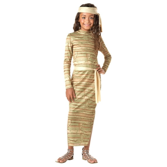 Seasons Girls Egyptian Mummy Dress Halloween Costume Medium (8-10)