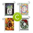 thumbnail image 1 of Seasons Monogram Letter C Garden Flag Bundle - Set of 4 - 12.5" x 18" Gift Set, 1 of 2