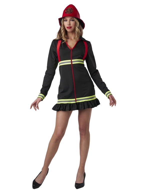 Sexy Fire Fighter Costume, Halloween Roleplay Parties Dress Up