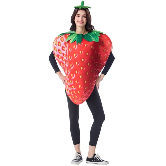Seasons Strawberry Costume Fruit Costume Halloween Costumes for Adult One Size