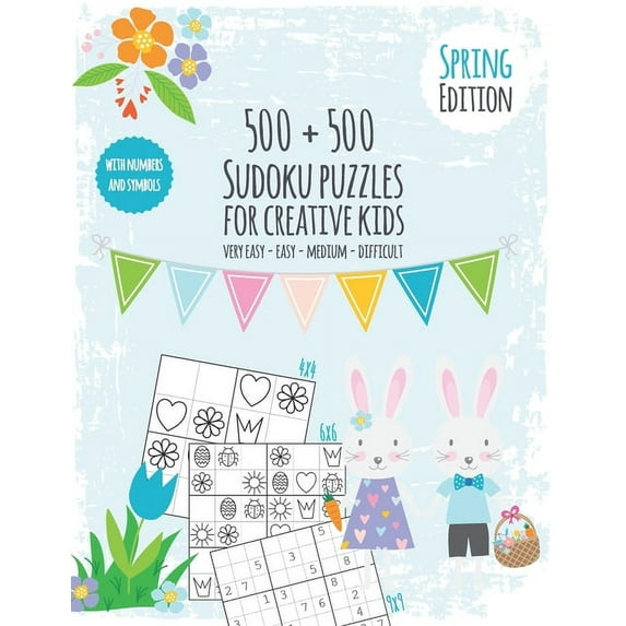 Seasons Sudoku Book for creative kids: Puzzle fun for children - Sudoku book with 500 numbers and symbol Sudokus - Diffi, (Paperback)
