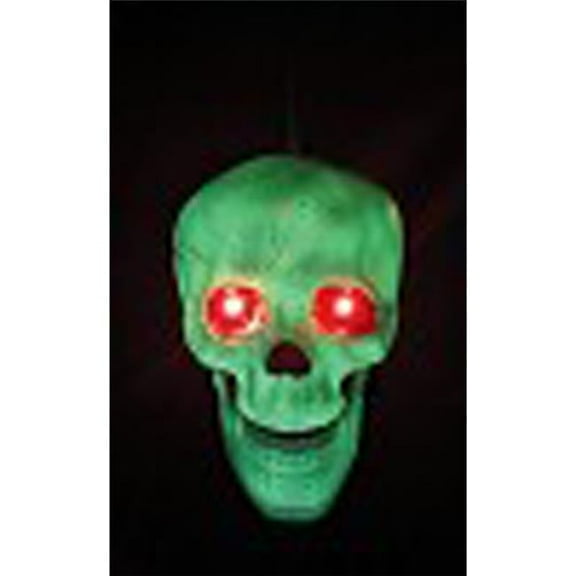 Seasons Crazy Bones 6 in. Prelit Skull Halloween Decor