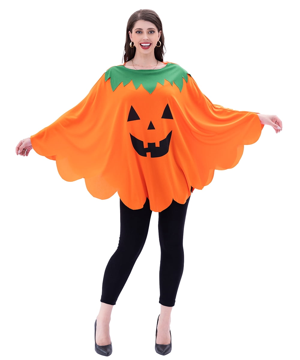 Halloween Pumpkin Pattern Print Women Long Robe