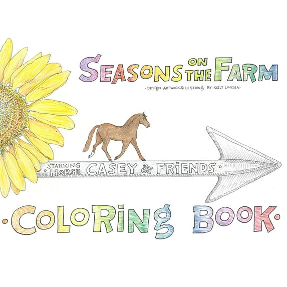 Seasons on the Farm Coloring Book Starring Casey and Friends, (Paperback)