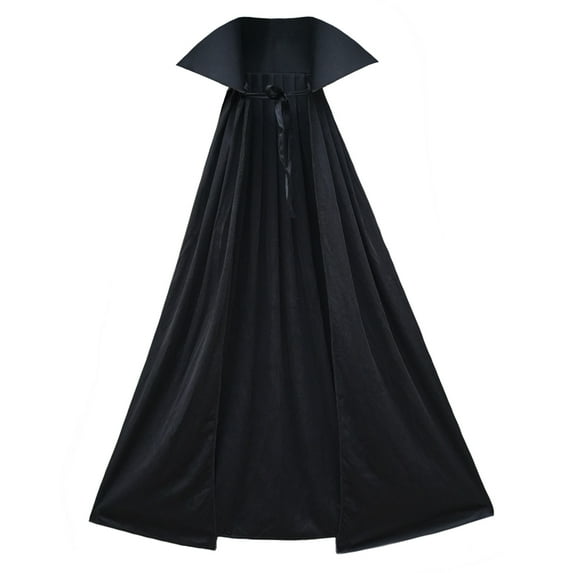 SeasonsTrading 40" Black Cape with Stand-Up Collar - Superhero Vampire Costume