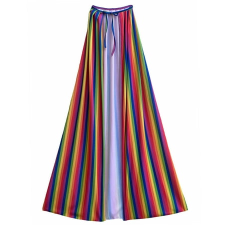 SeasonsTrading 48" Adult Rainbow Cape - Superhero Fantasy Pride Costume Party