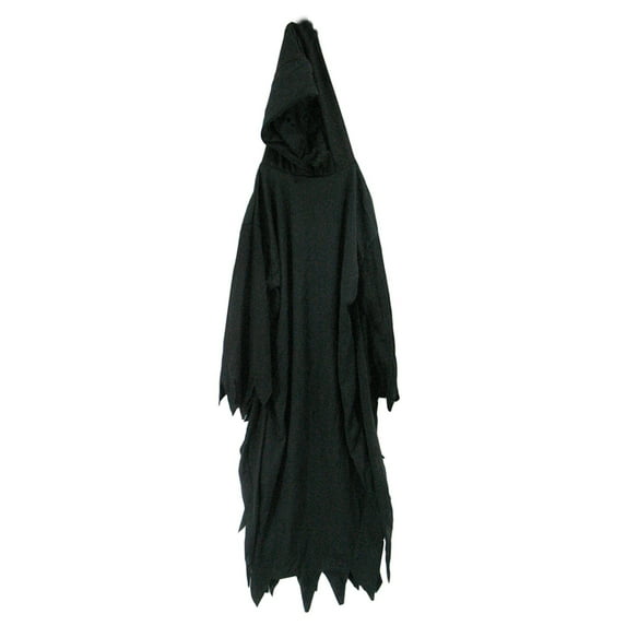 SeasonsTrading 56" Black Hooded Robe Costume Accessory