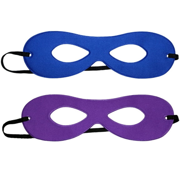 SeasonsTrading Adult Blue/Purple Reversible Superhero Mask