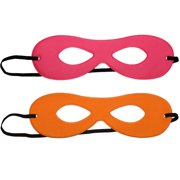 SeasonsTrading Adult Pink/Orange Reversible Superhero Mask