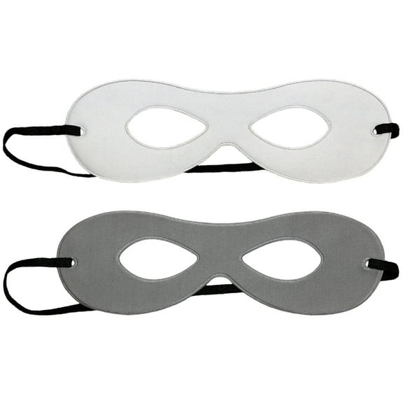 SeasonsTrading Adult White/Gray Reversible Superhero Mask