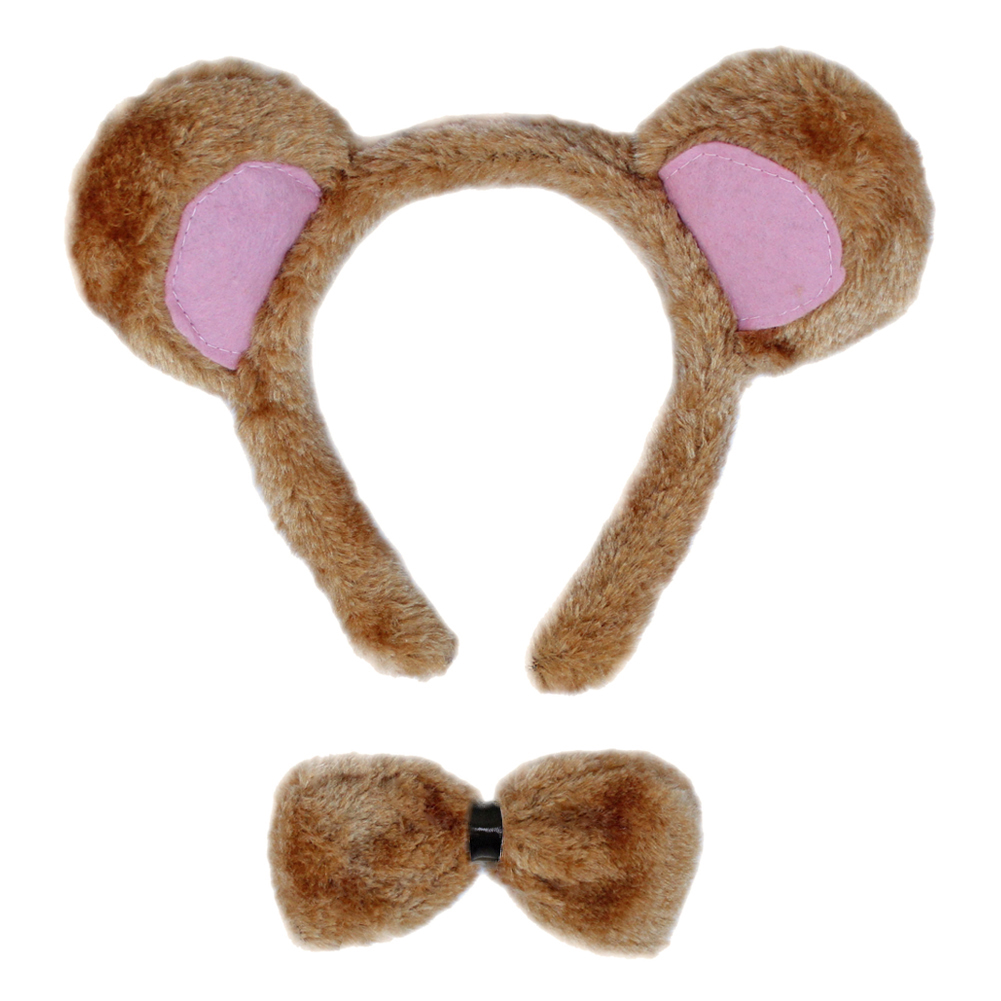 SeasonsTrading Bear Ears & Bow Tie Costume Set - image 1 of 2