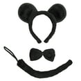 thumbnail image 1 of SeasonsTrading Black Mouse Ears, Tail, & Bow Tie Costume Set, 1 of 2